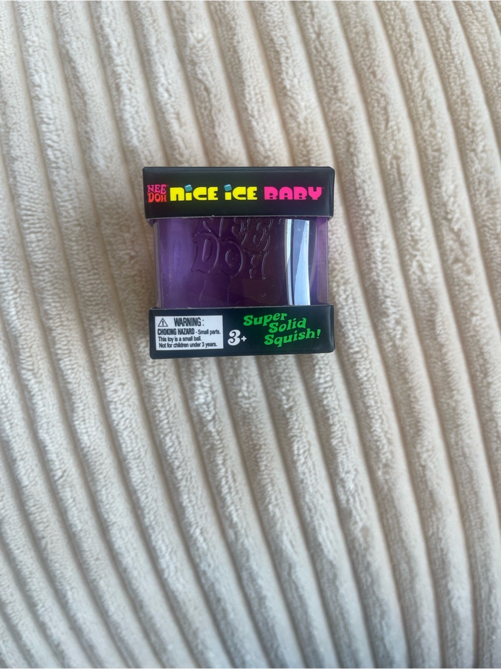 NeeDoh Nice Ice Baby Purple Super Solid Squish Toy